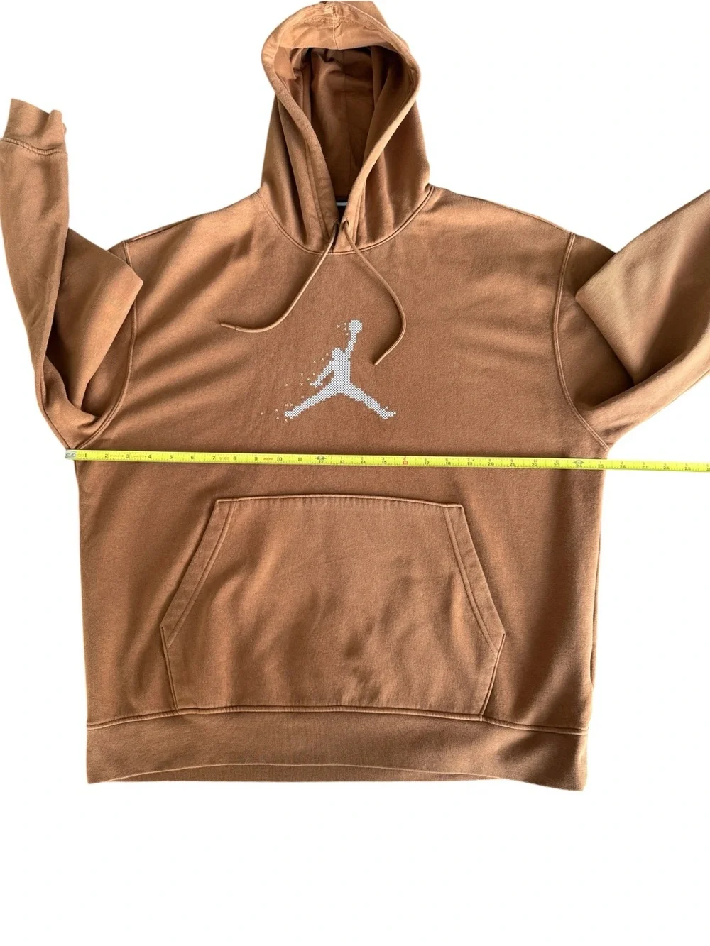 Jordan Essentials Holiday Fleece Hoodie Brown Men's L FD7465-281 Jumpman